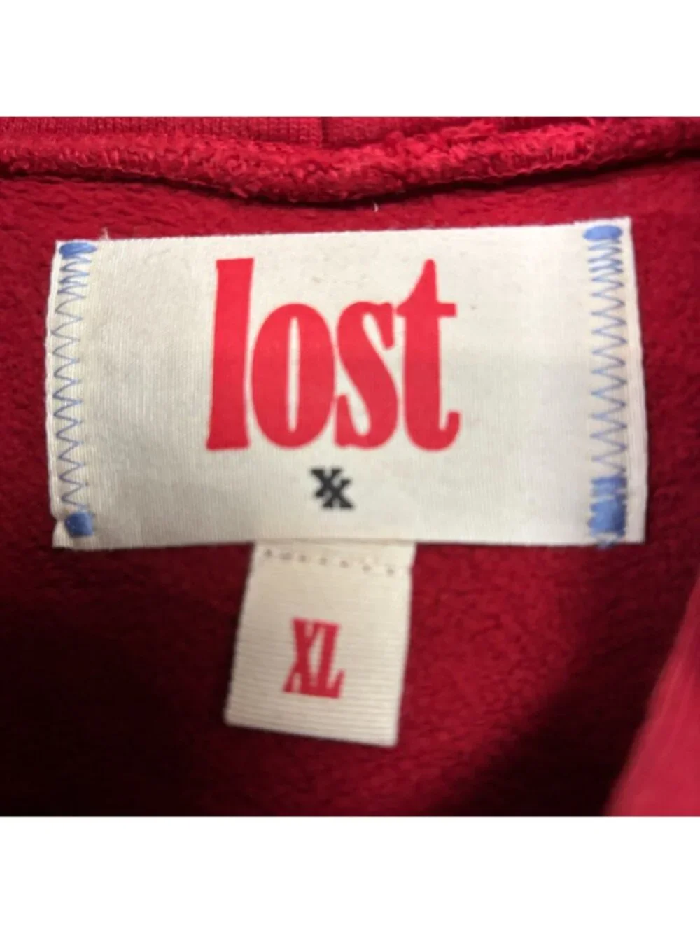American Eagle Red Oversized Hoodie Sweatshirt